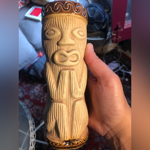 Two Vintage Tiki Mug Made in Japan, Park Marshall PMP unlabeled Tumblers - Picture 9 of 11